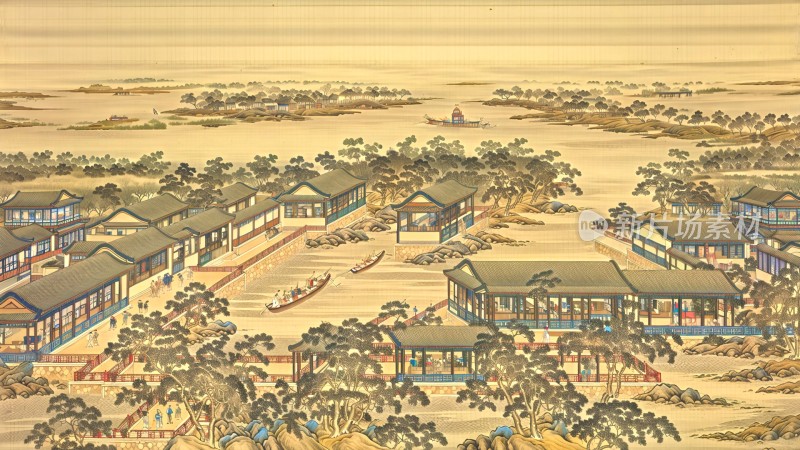 古代中国水墨风格画