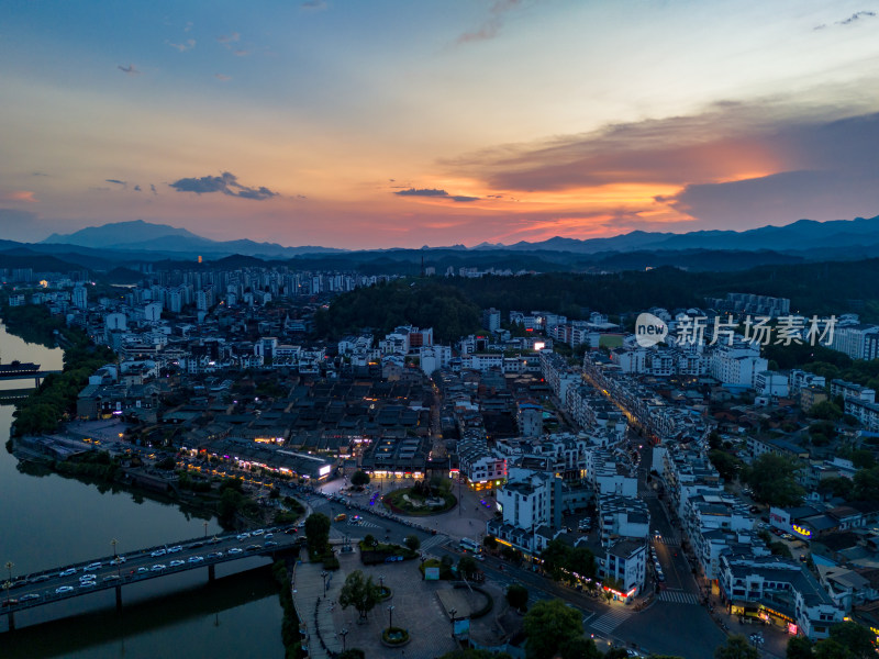 福建泰宁古城航拍图