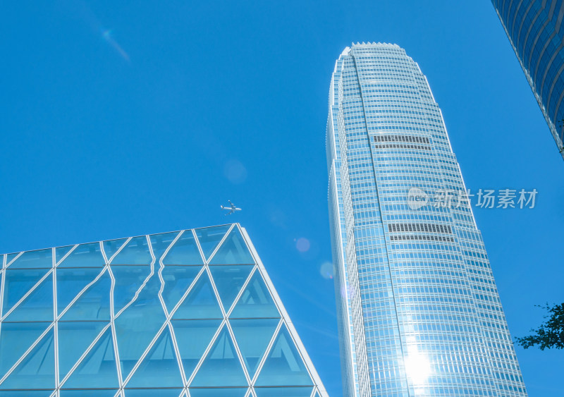 香港中环CBD 城市中心摩天大楼建筑景观