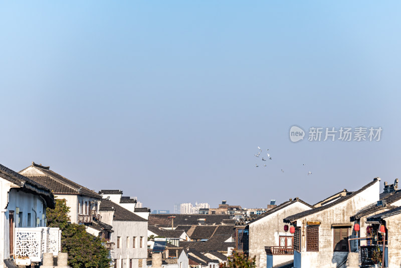 苏州七里山塘山塘街水乡景点景观