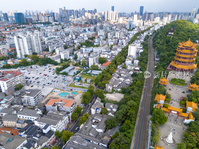 武汉黄鹤楼户部巷航拍图