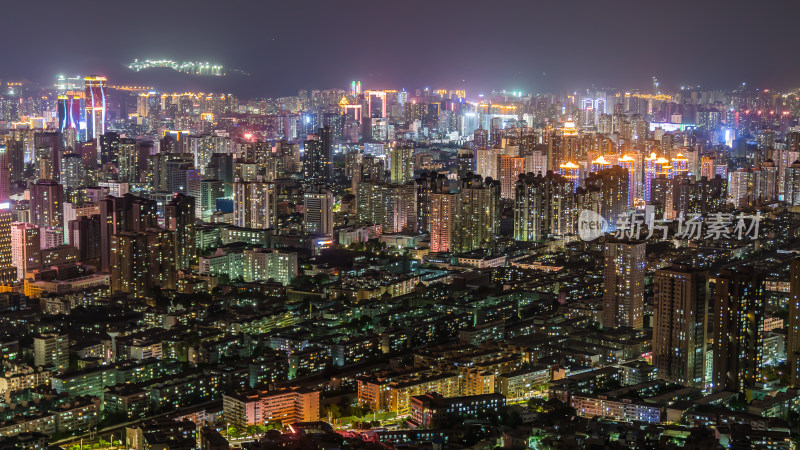 中国甘肃兰州城市夜景