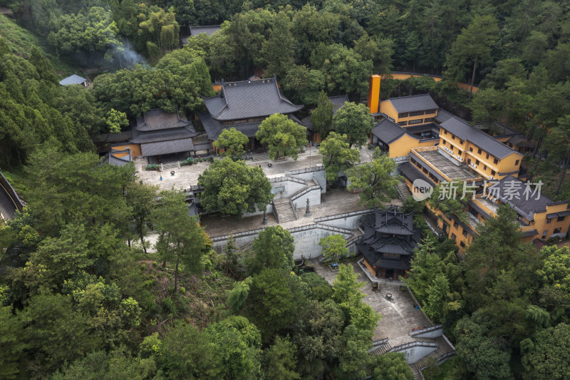 杭州建德梅城玉泉寺航拍