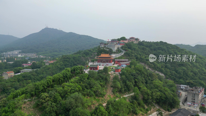 航拍湖北襄阳真武山