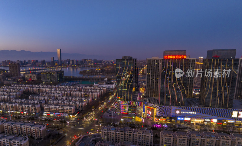 航怕宁夏银川城市夜景