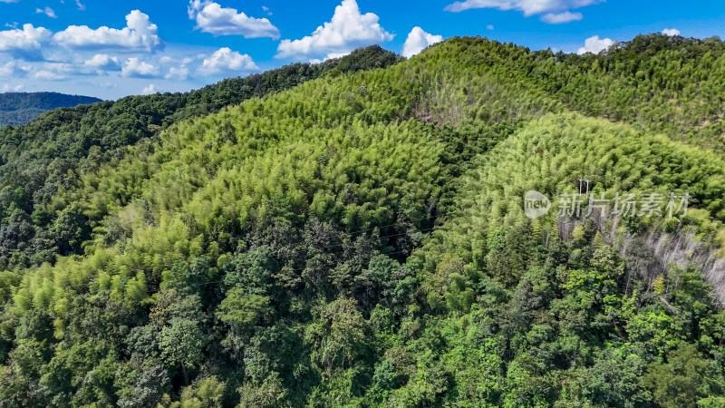 大自然青山绿水蓝天白云金山银山航拍