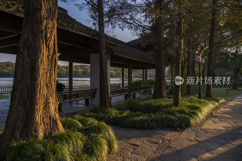 杭州西湖茅家埠江南水乡风景