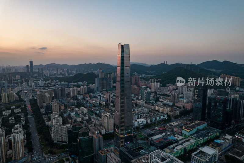 深圳罗湖区城市风光-城脉中心