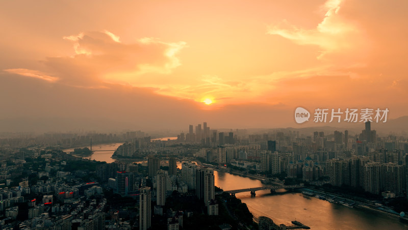 福州城市建筑风光航拍照片