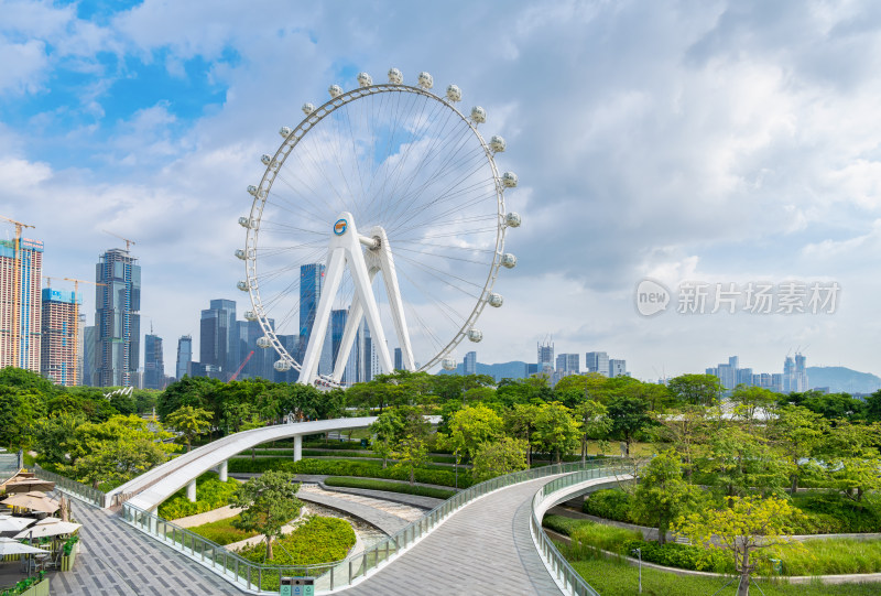 深圳欢乐港湾摩天轮风光