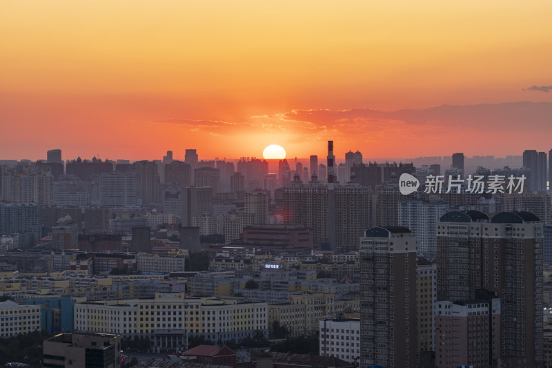 哈尔滨夜景地标性建筑龙塔