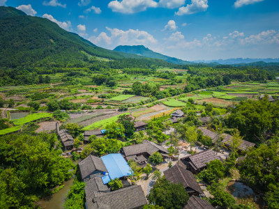 桂林4A景区东漓古村航拍