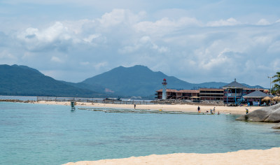 海南陵水分界洲岛航拍治愈性唯美海岸线