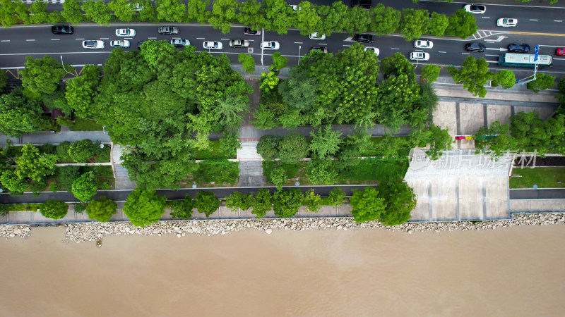 浙江宁波城市建设高楼大厦航拍