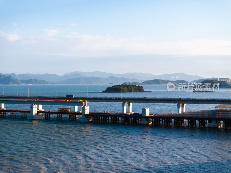 宁波象山港横山码头航拍景色
