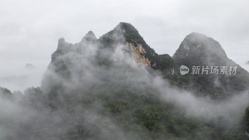 桂林山水广西中国山水风光自然山脉意境