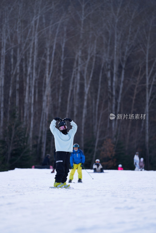 冬季户外滑雪