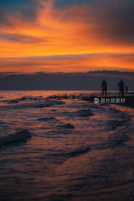 青海省 青海湖景区 夏季日出