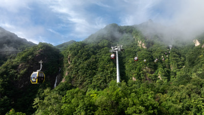 洛阳老君山景区上山索道缆车