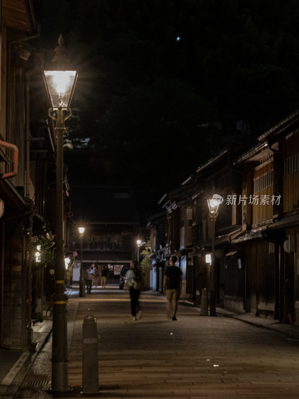 日本金泽茶屋街夜景