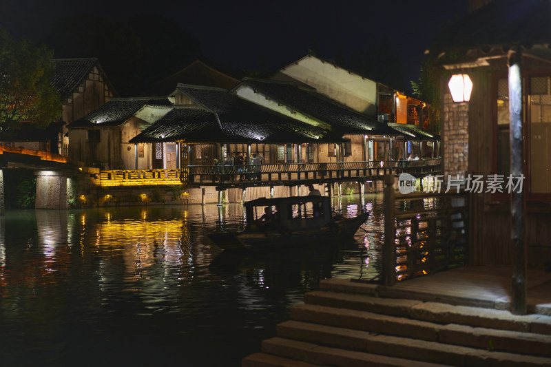 浙江嘉兴乌镇夜景