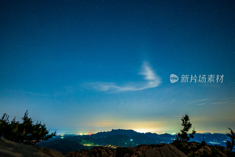 浩瀚的夜空摄于山东省日照市九仙山景区