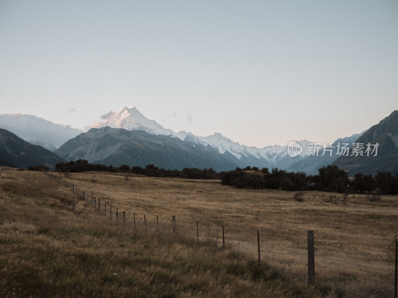 新西兰南阿尔卑斯库克雪山Mt Cook