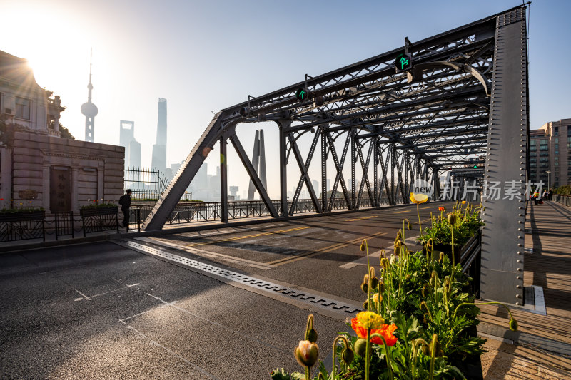 上海外滩外白渡桥景点景观