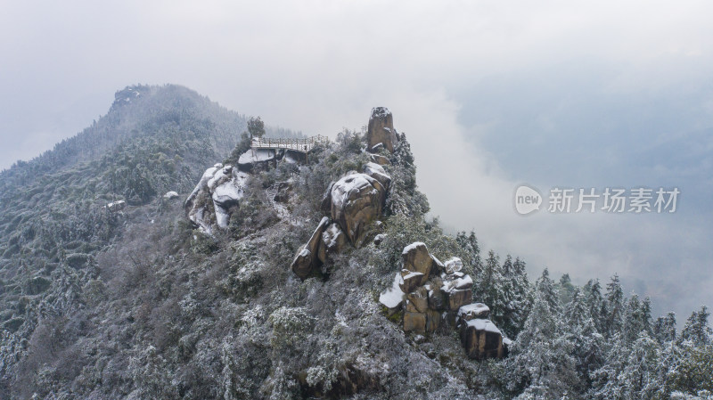 畲乡秘境佛儿岩冬天风景