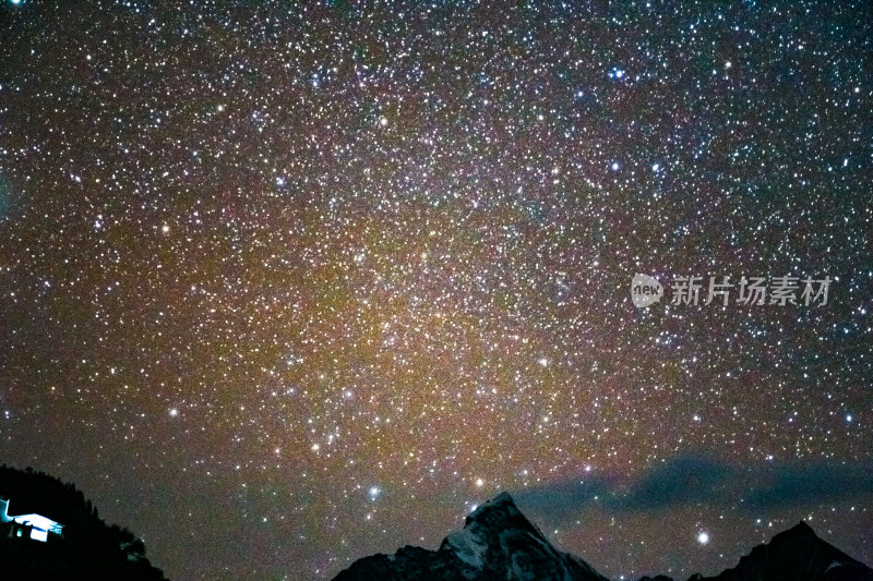 四川四姑娘山星空