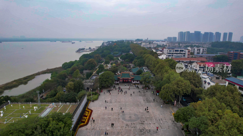 湖南岳阳楼景区航拍