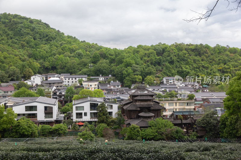 杭州满觉陇茶园传统木质古建筑