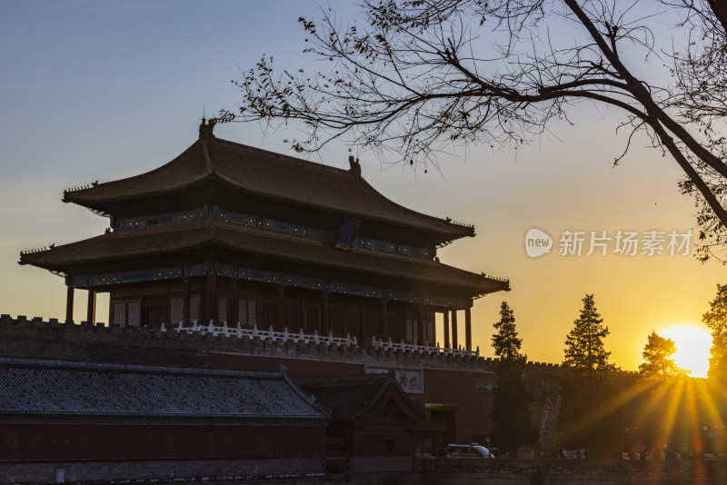 北京故宫博物院无人空景
