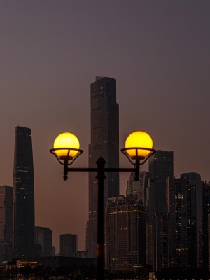 夜幕下的珠江新城