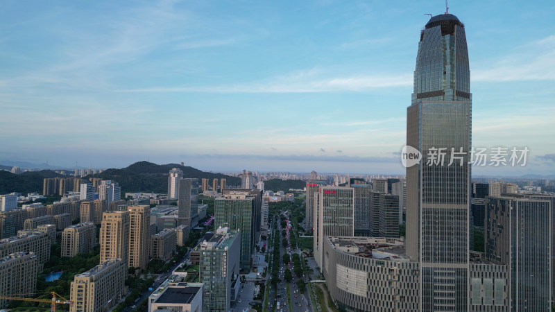 航拍浙江台州天盛金融中心