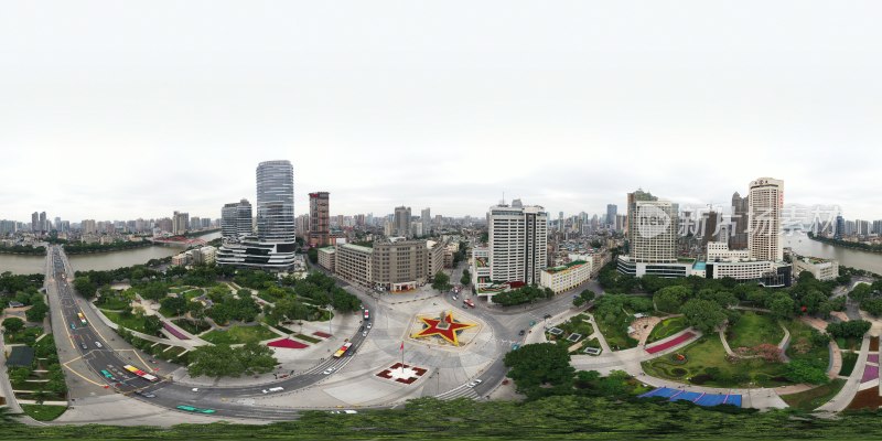 海珠广场航拍全景图
