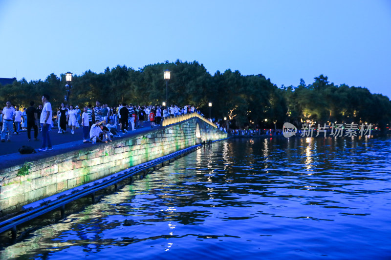 夏天杭州西湖美景