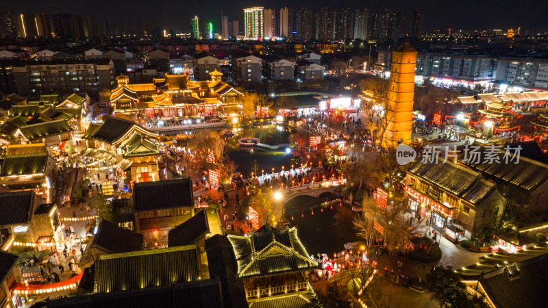 洛阳洛邑古城夜景