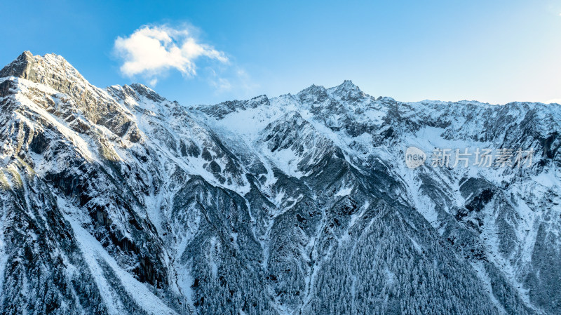 四川甘孜海螺沟景区看到的贡嘎等众多雪山