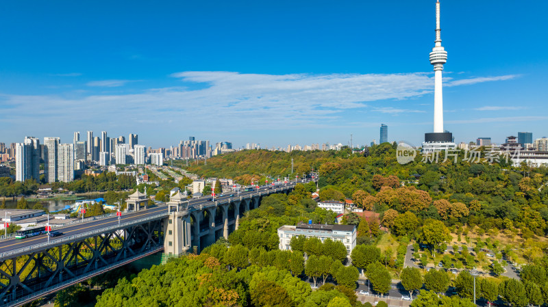 地标建筑武汉长江大桥