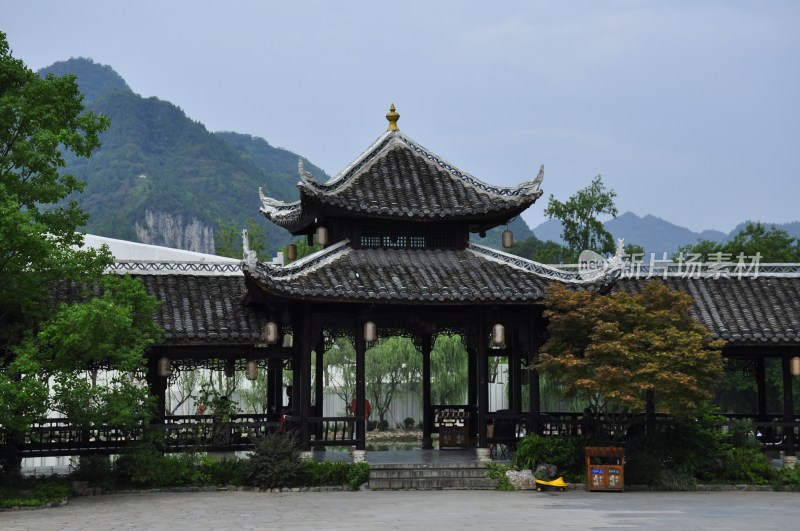 风景名胜  古城街道 湘西边城