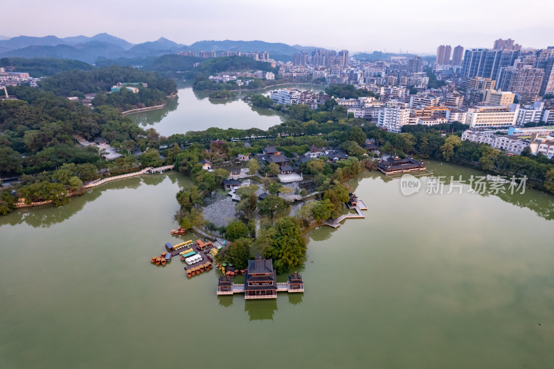 惠州西湖5A景区航拍图