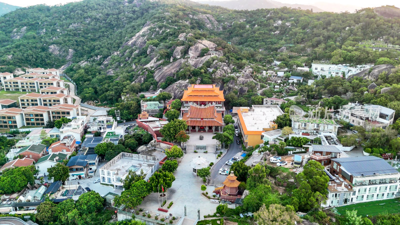 福建厦门厦门太清宫航拍