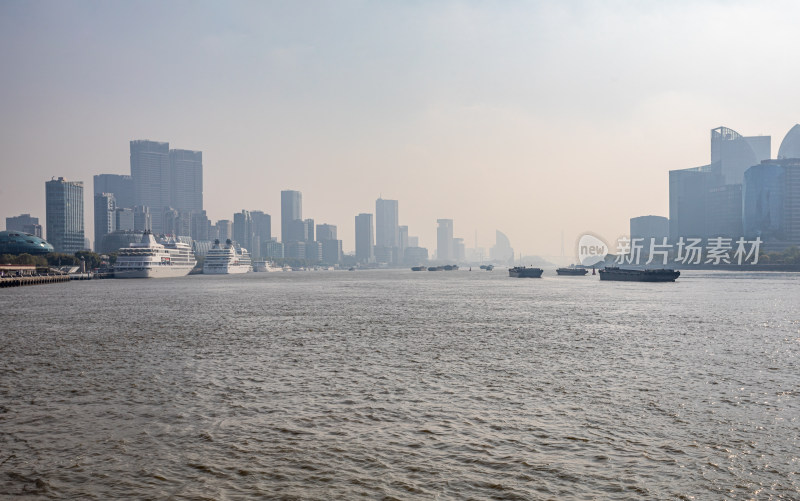 上海虹口北外滩滨江绿地城市建筑景观