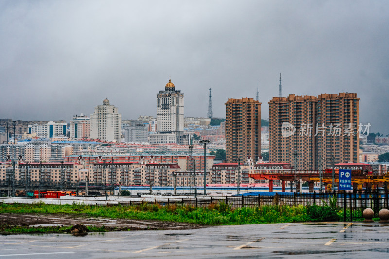 绥芬河市区城景