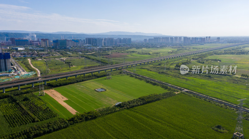 陕西省渭南市城市航拍