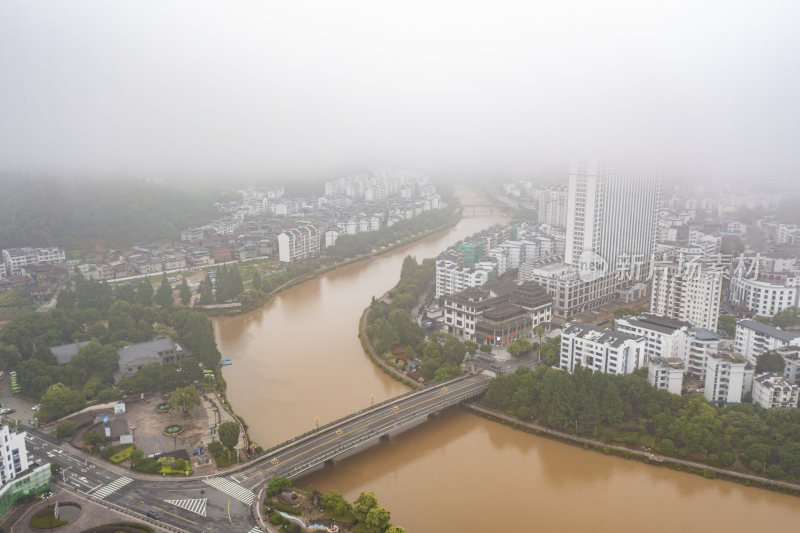 福建三明市泰宁大金湖尚书街航拍