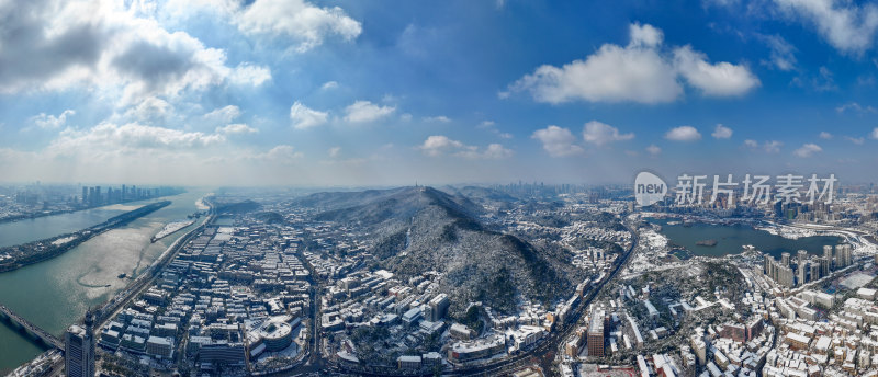 长沙岳麓山雪景