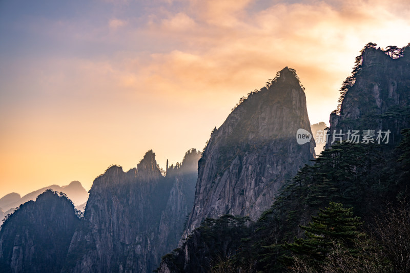 安徽黄山风景区自然风光