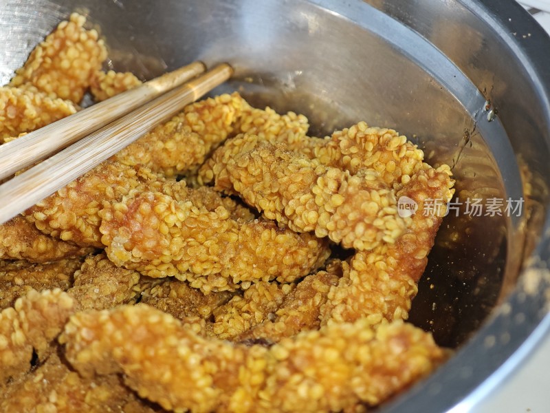 油炸鸡肉条鸡柳